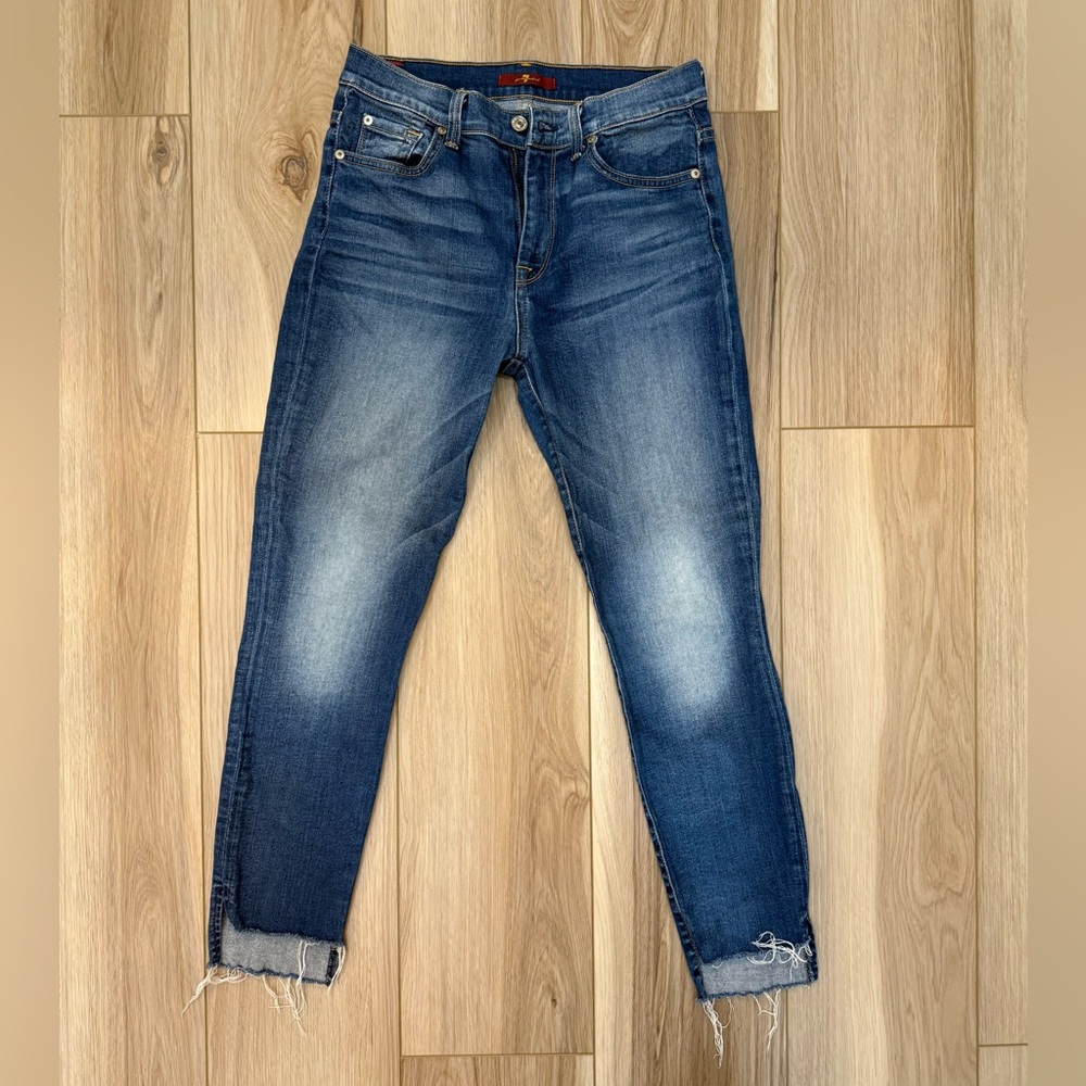 7 for All Mankind Women's Blue Jeans
